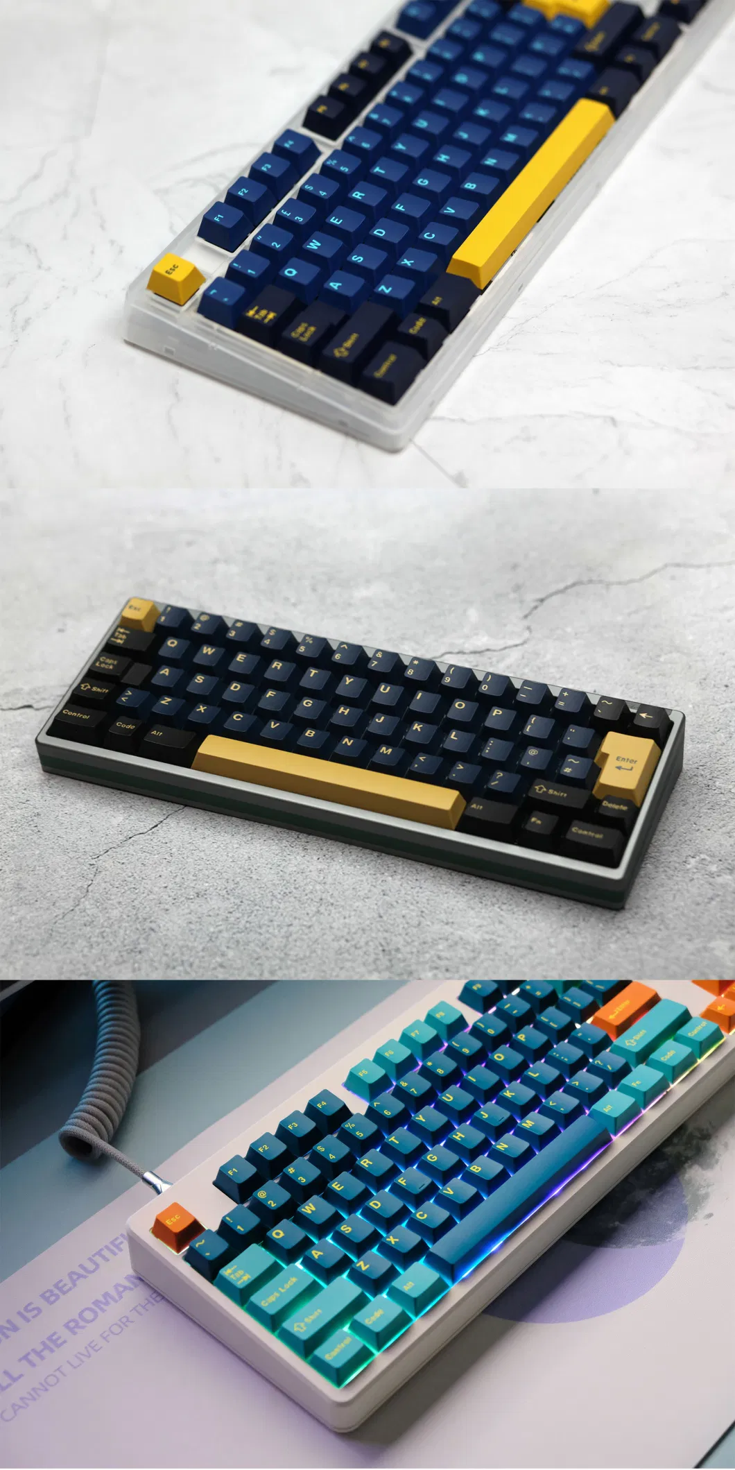 PBT Keycaps for Mechanical Keyboard with Cherry Mx Switch